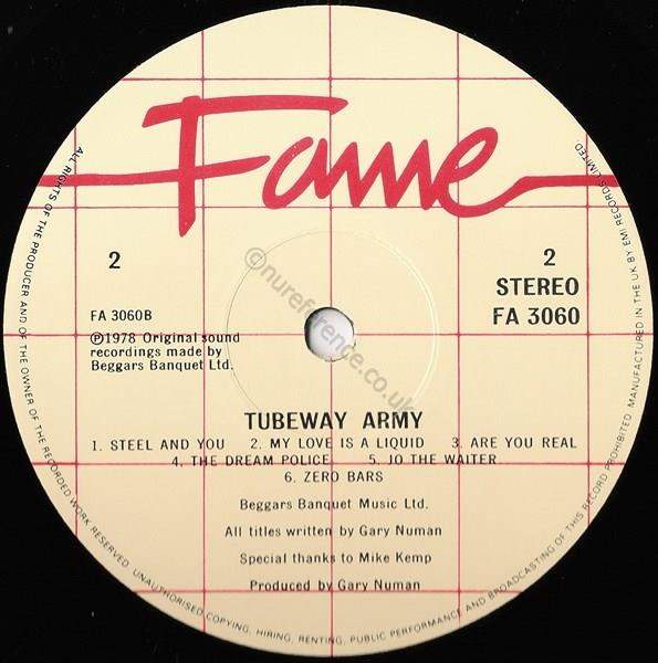 FA 3060 1983 B Side Label.